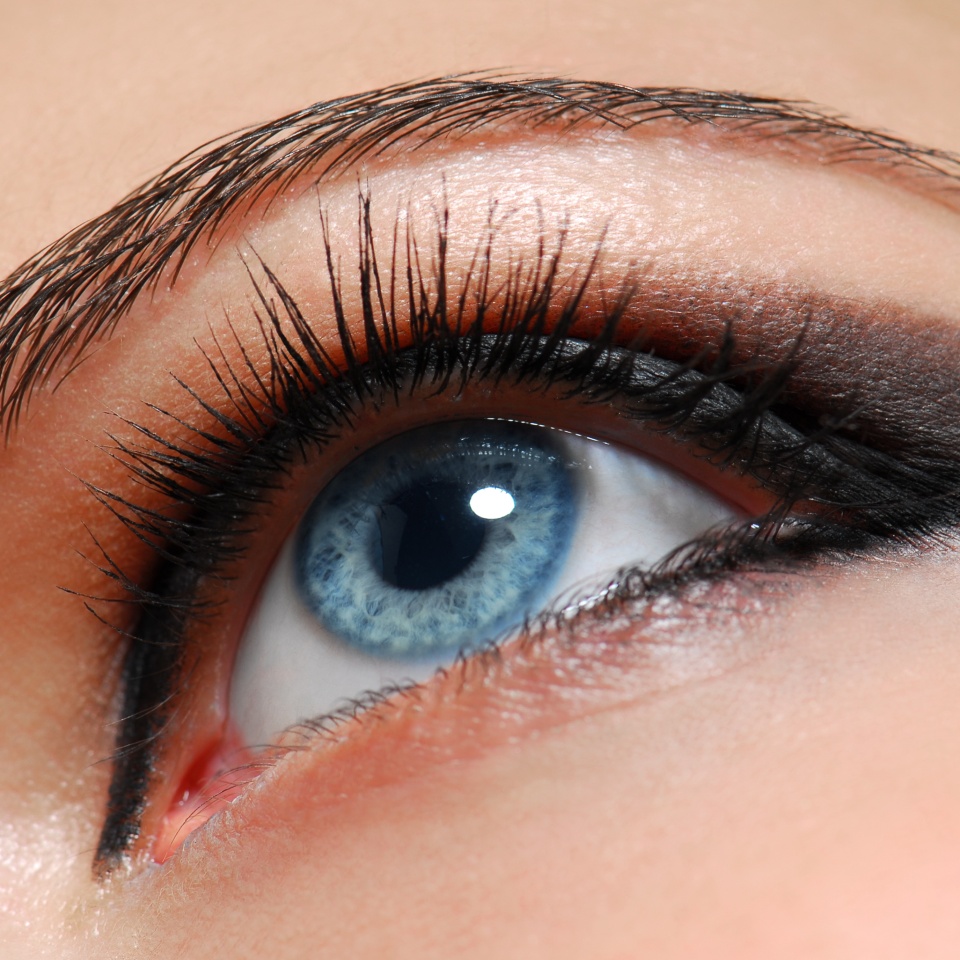 Make-up style. Woman eye with fashion desing.